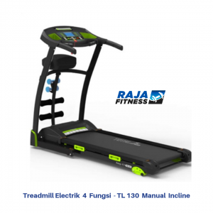Treadmill Elektrik 4 Fungsi TL-130 Manual Incline